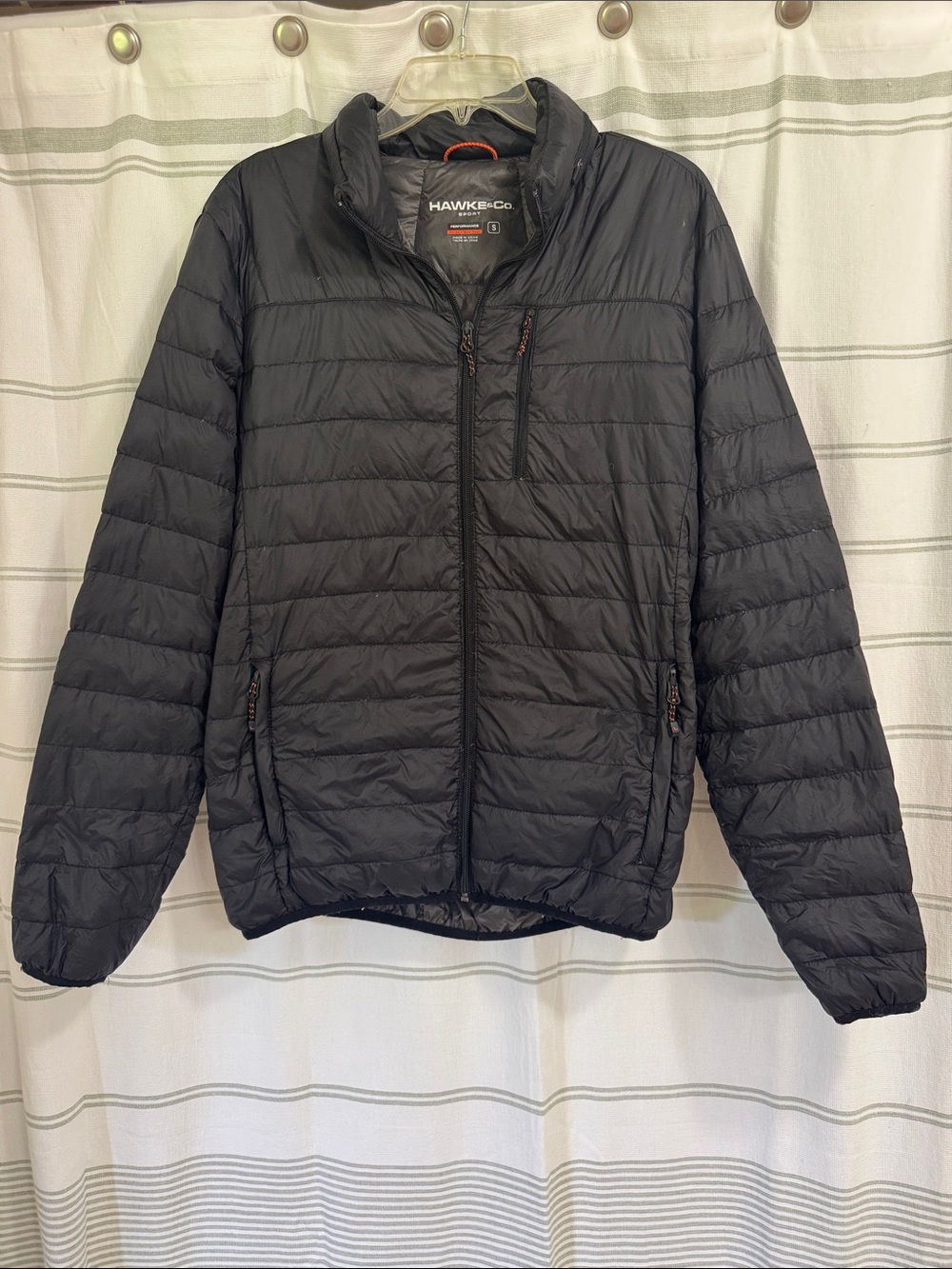 Hawke & Co Black Quilted Packable Puffer Jacket